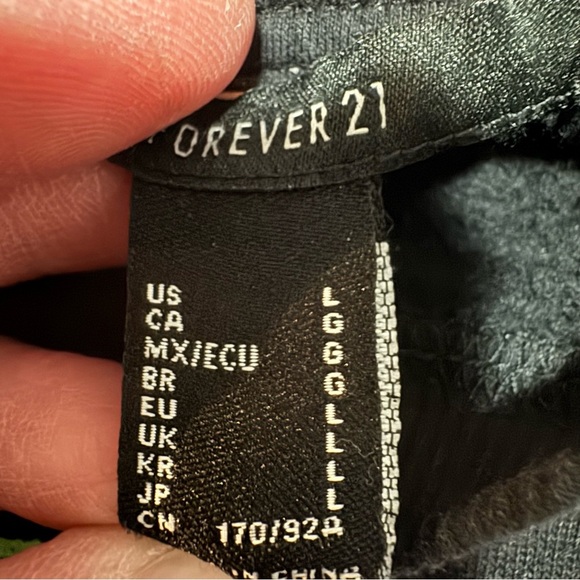 Vtg 2001 Motorcycle Racing Sweatshirt Forever 21 Black 2-Sided Men’s L Racer HTF - Picture 12 of 14